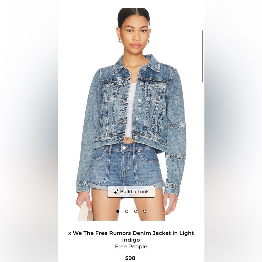 Free People Denim Jacket Size S
